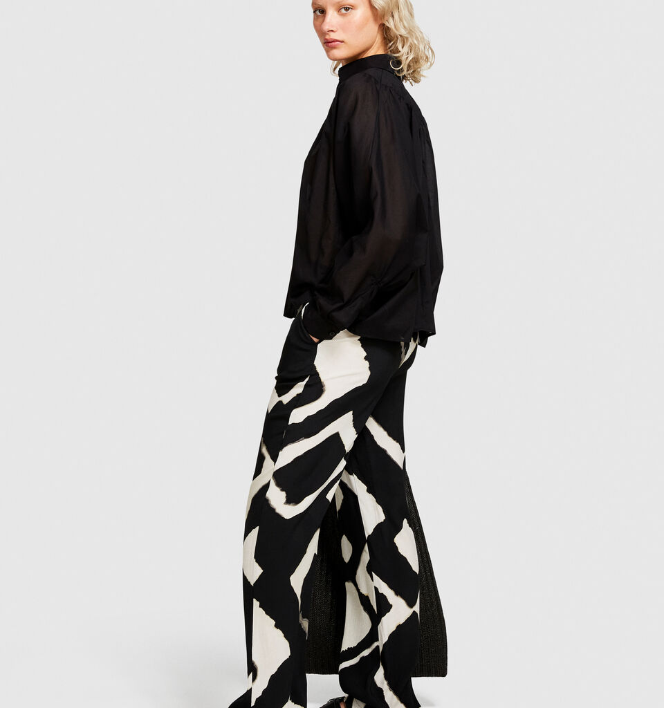 Oversized blouse - women's blouses - Black | Sisley image number 2